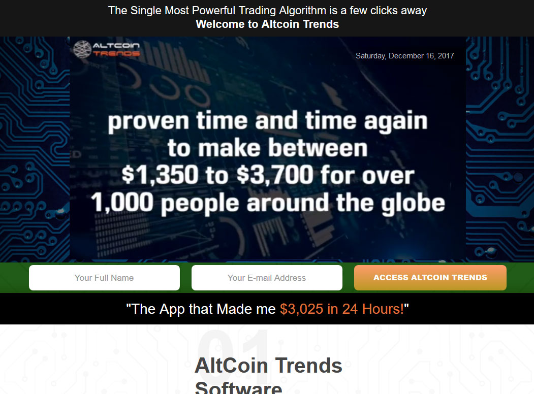 Altcoin Trends Website