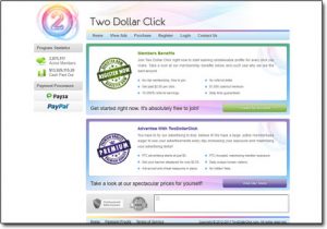 Two Dollar Click Homepage