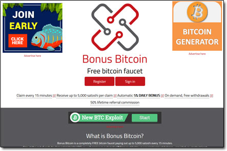is bitcoin bonus fake