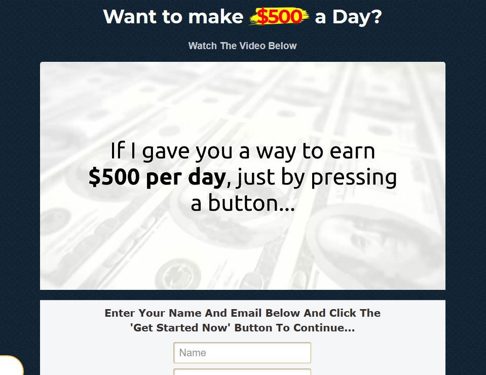 Money Sucking Websites Website Screenshot