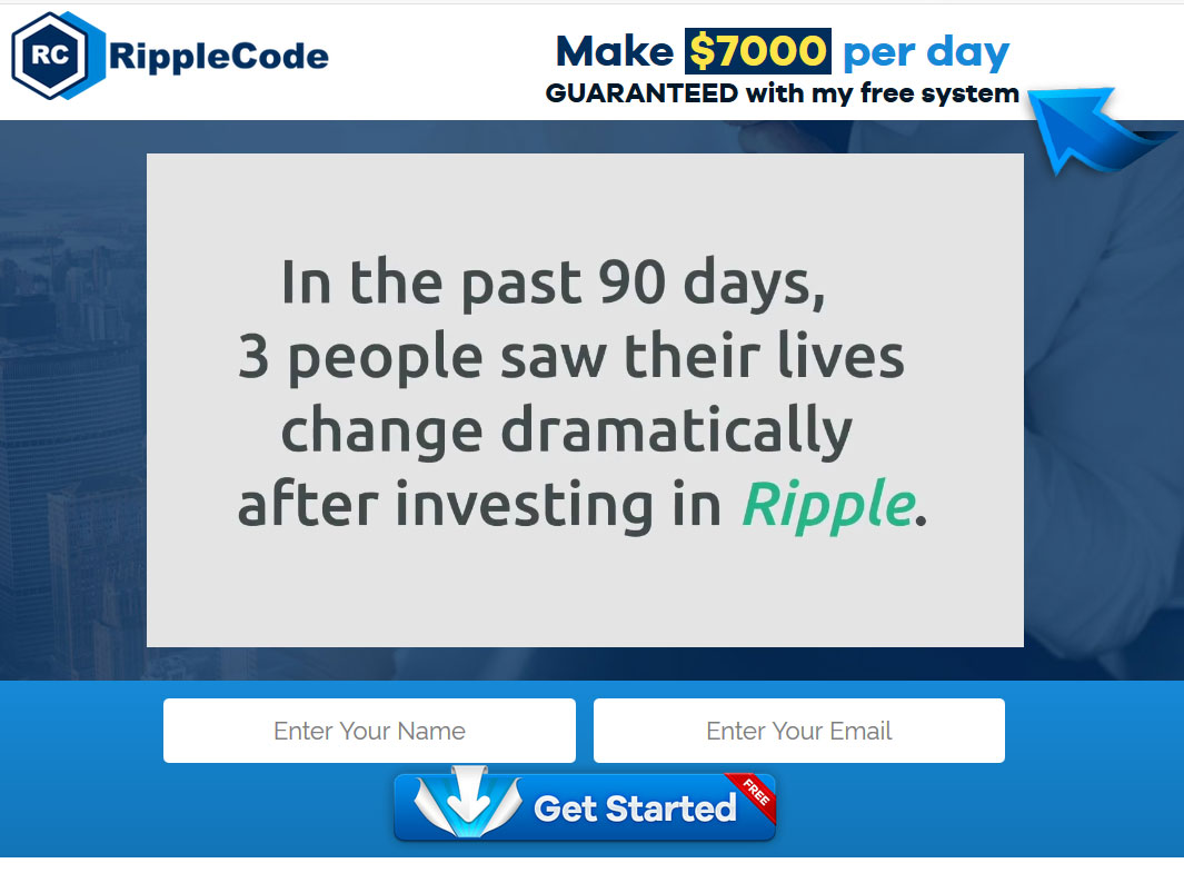 Ripple Code System Website Screenshot