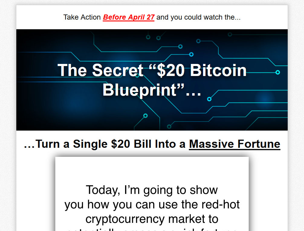 20 dollar bitcoin blueprint scam