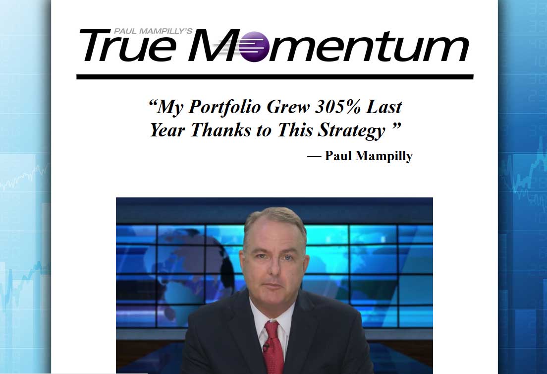 Paul Mampilly's True Momentum Website Screenshot