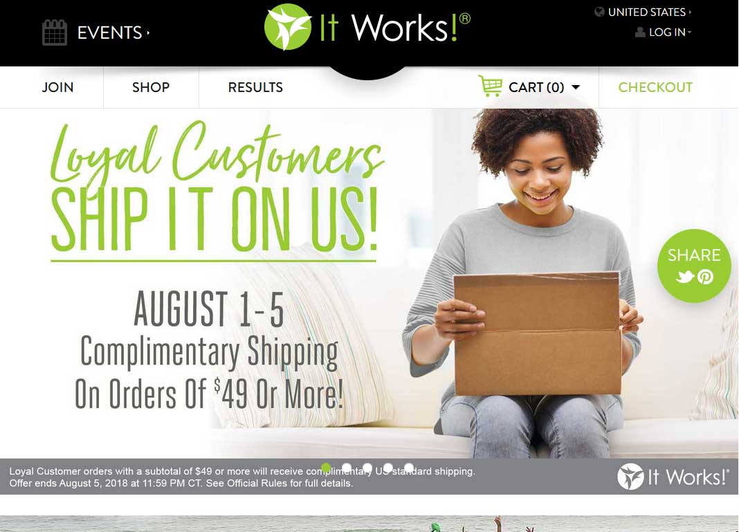 It Works Website Screenshot