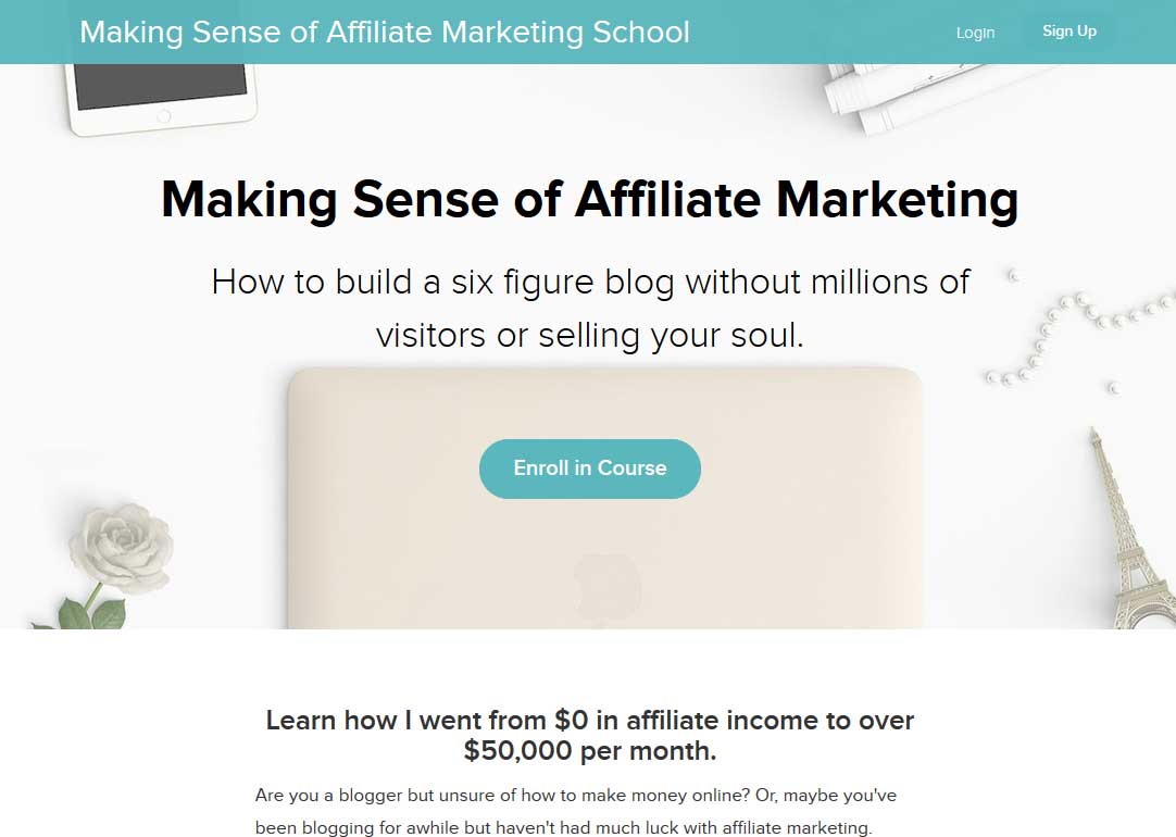 Making Sense of Affiliate Marketing Website Screenshot