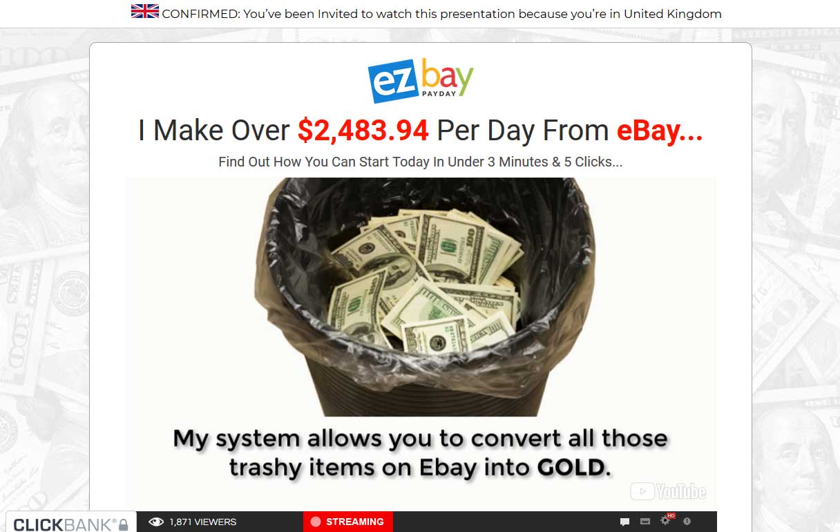 EZ Bay Payday System Website Screenshot