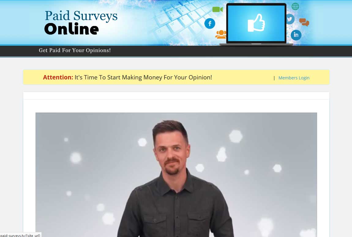 Paid Surveys Online Website Screenshot