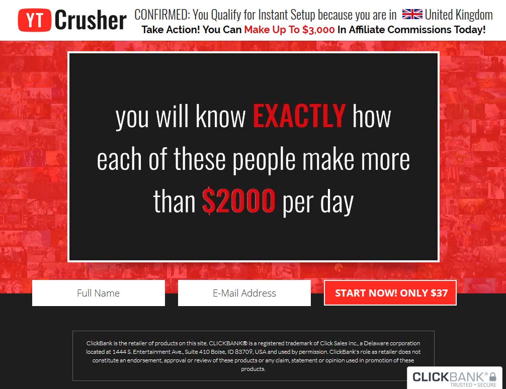 YT Crusher System Website Screenshot