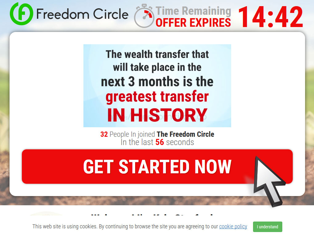 Freedom Circle Software Website Screenshot