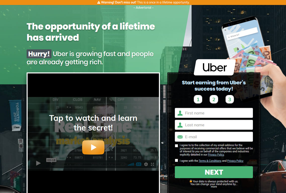 Trade Uber System Website Screenshot