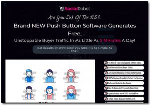 Social Robot Software Website Screenshot