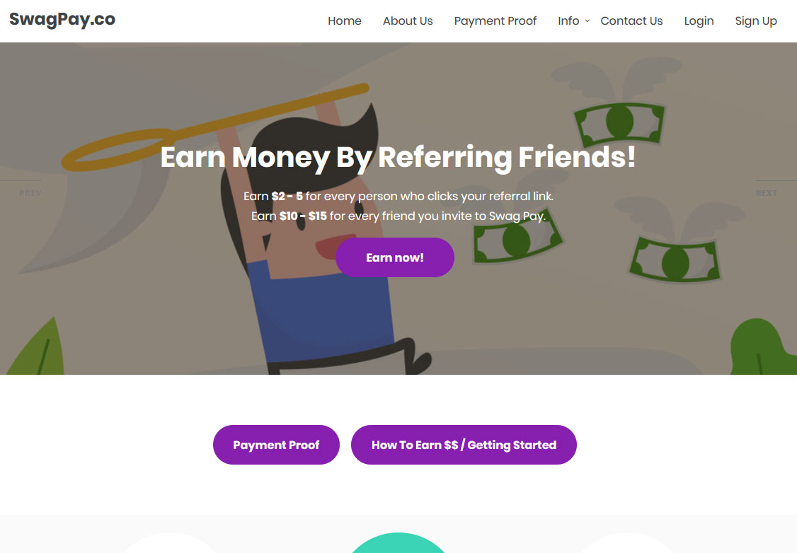 SwagPay Website Screenshot