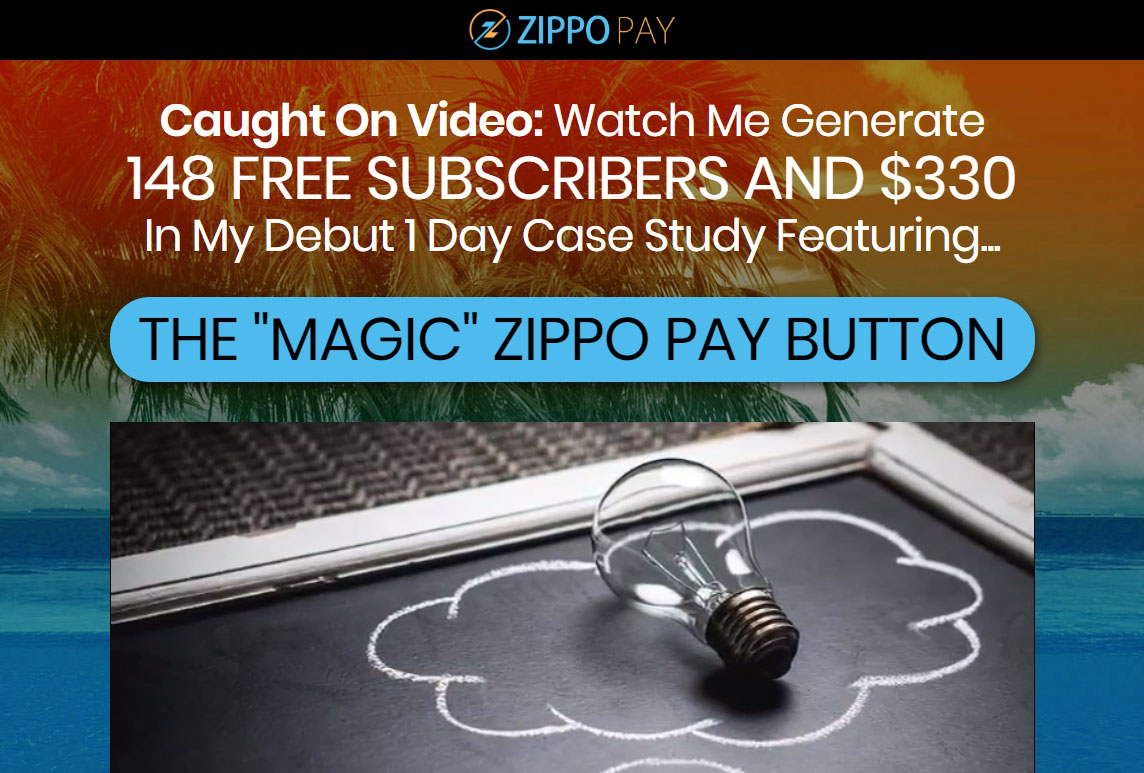 Zippo Pay Website Screenshot