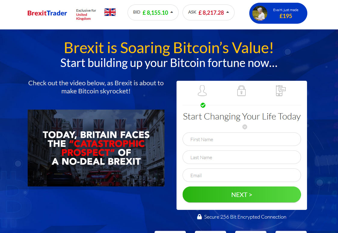 Brexit Trader Website Screenshot