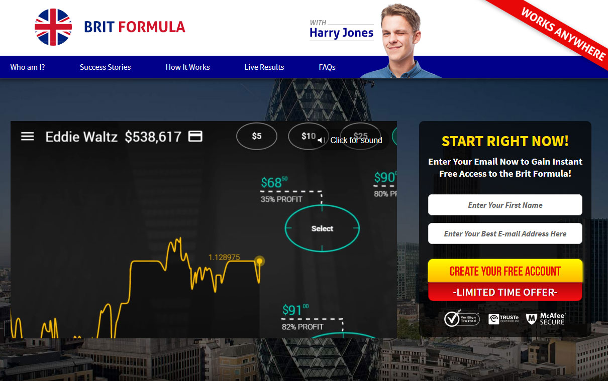 Brit Formula System Website Screenshot