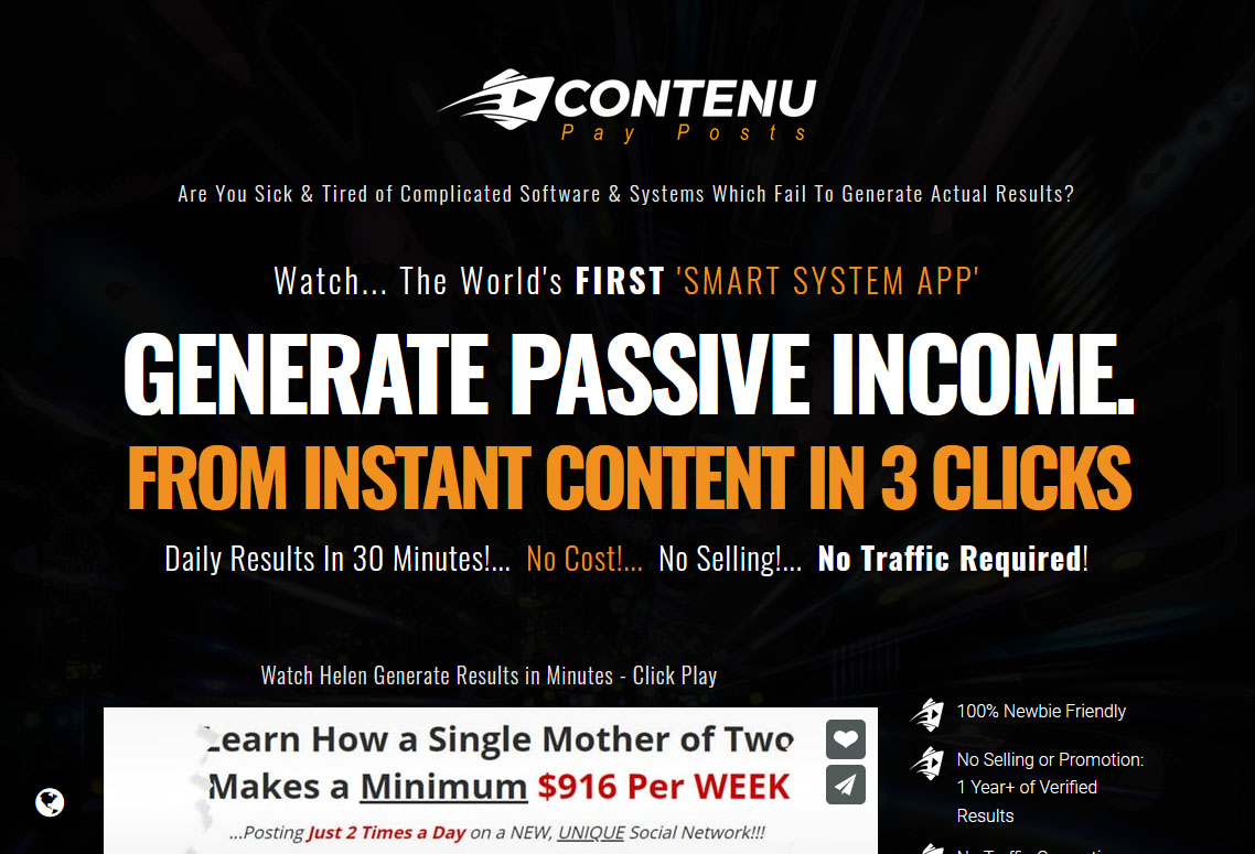 Contenu Website Screenshot