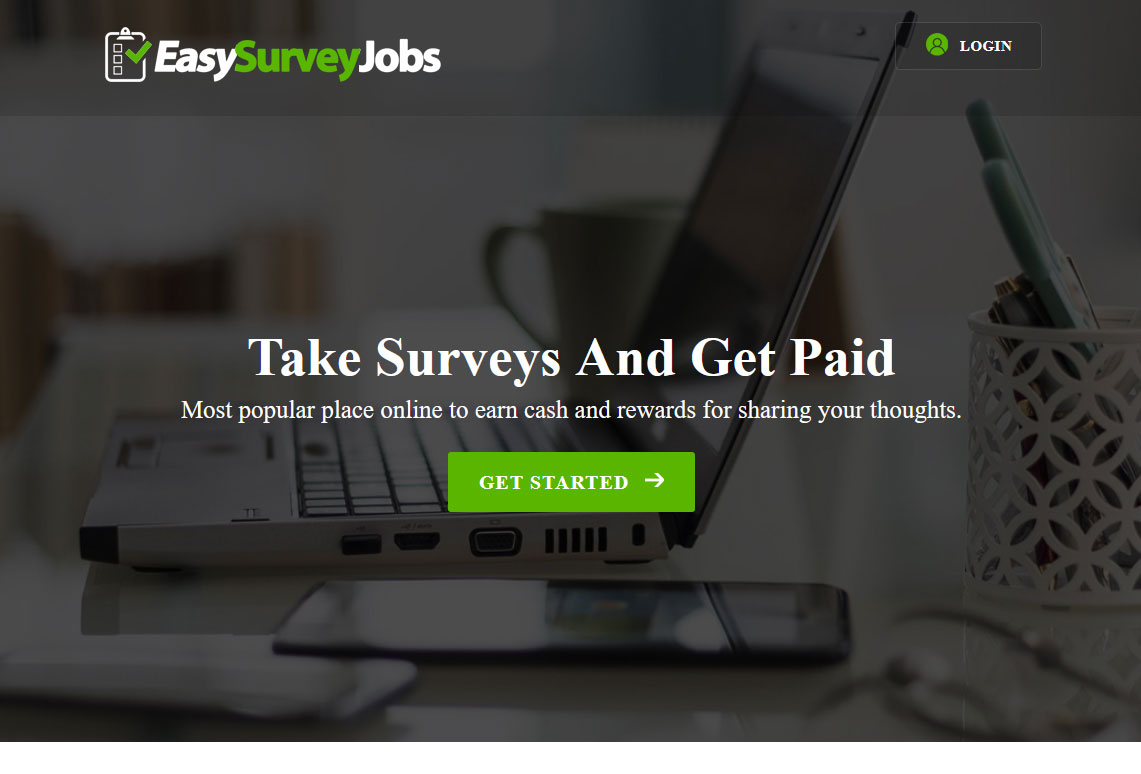 Easy Survey Jobs Website Screenshot