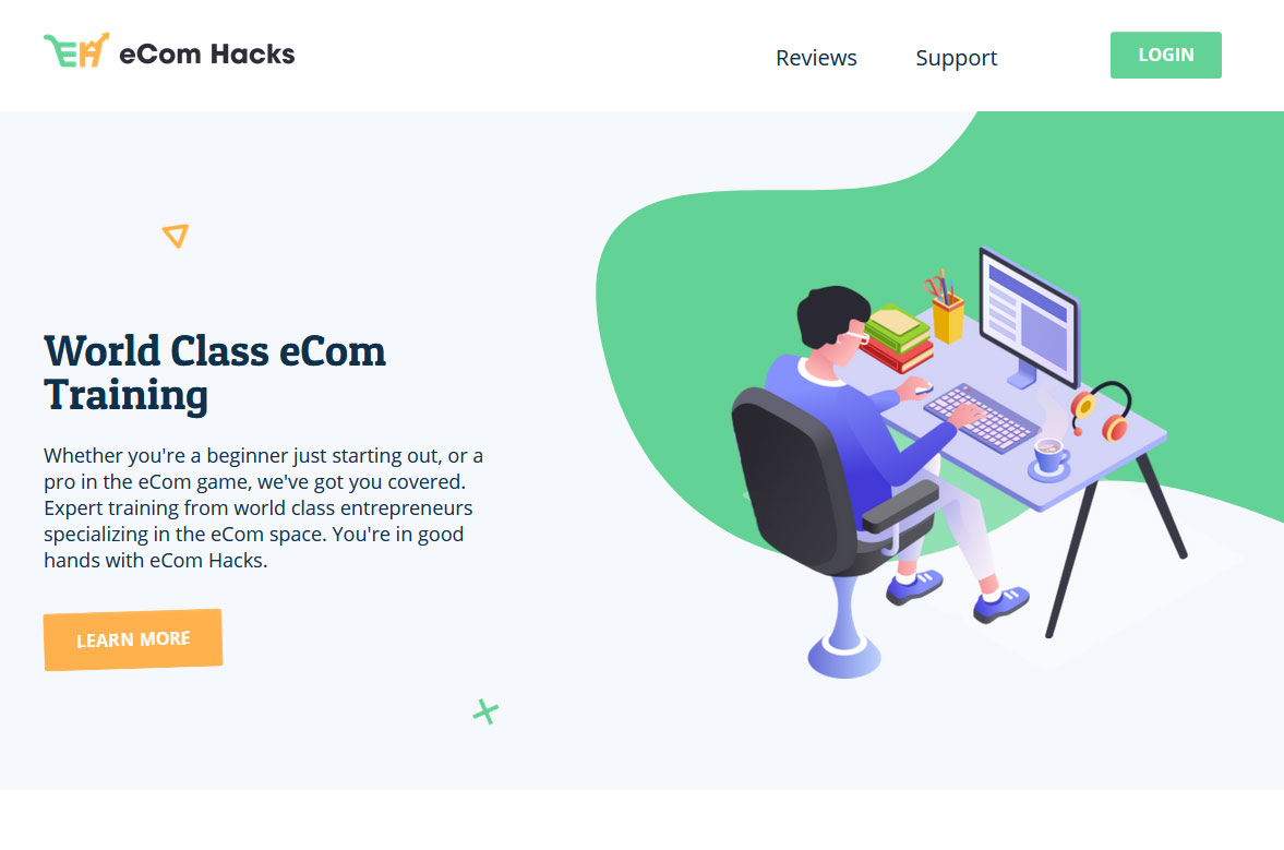 eCom Hacks Academy Website Screenshot