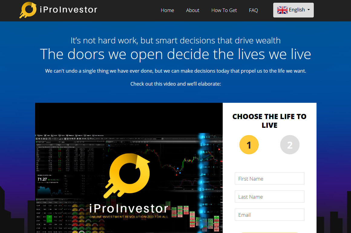 iProInvestor System Website Screenshot